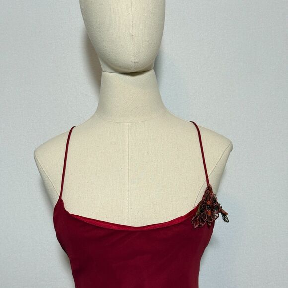 Jim Hjelm Occasions | Bridal Wedding Party Dress | Bordeaux and Straps | Sz 6 - Picture 8 of 10